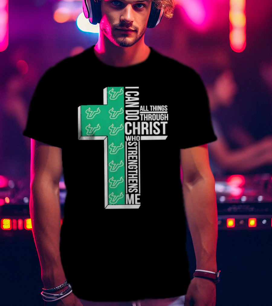 South Florida Bulls Christian Faith Empowerment With Cross T-Shirt