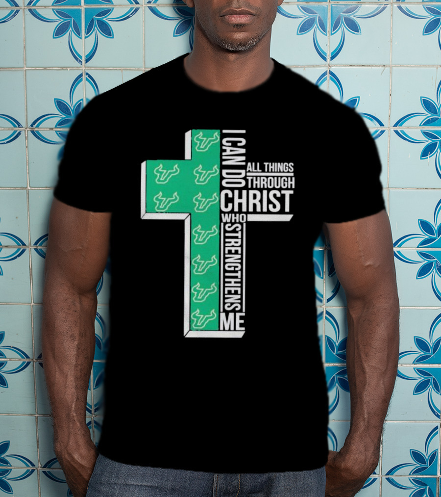 South Florida Bulls Christian Faith Empowerment With Cross T-Shirt