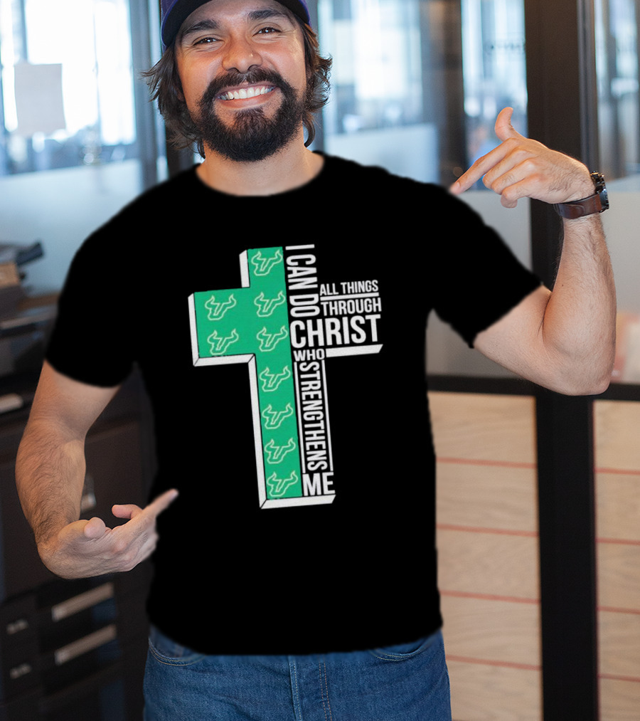 South Florida Bulls Christian Faith Empowerment With Cross T-Shirt
