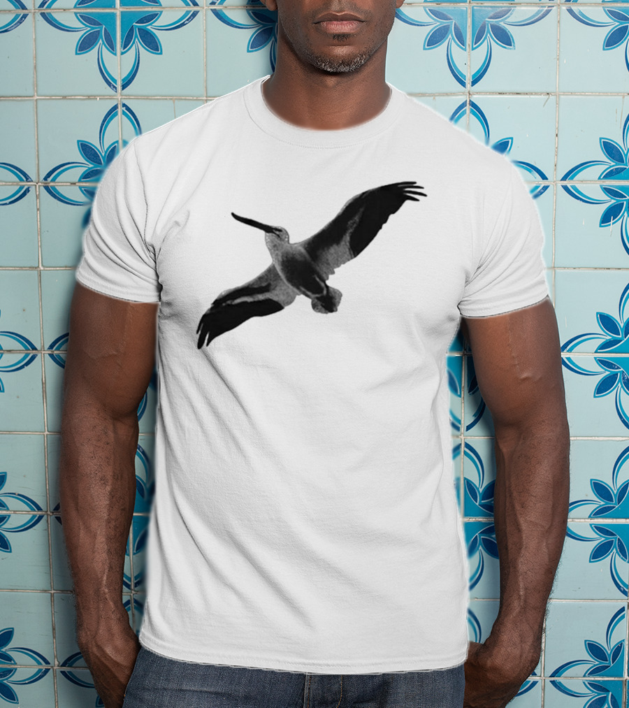 Staff Somewhere On The Northside Black And White Pelican T-Shirt
