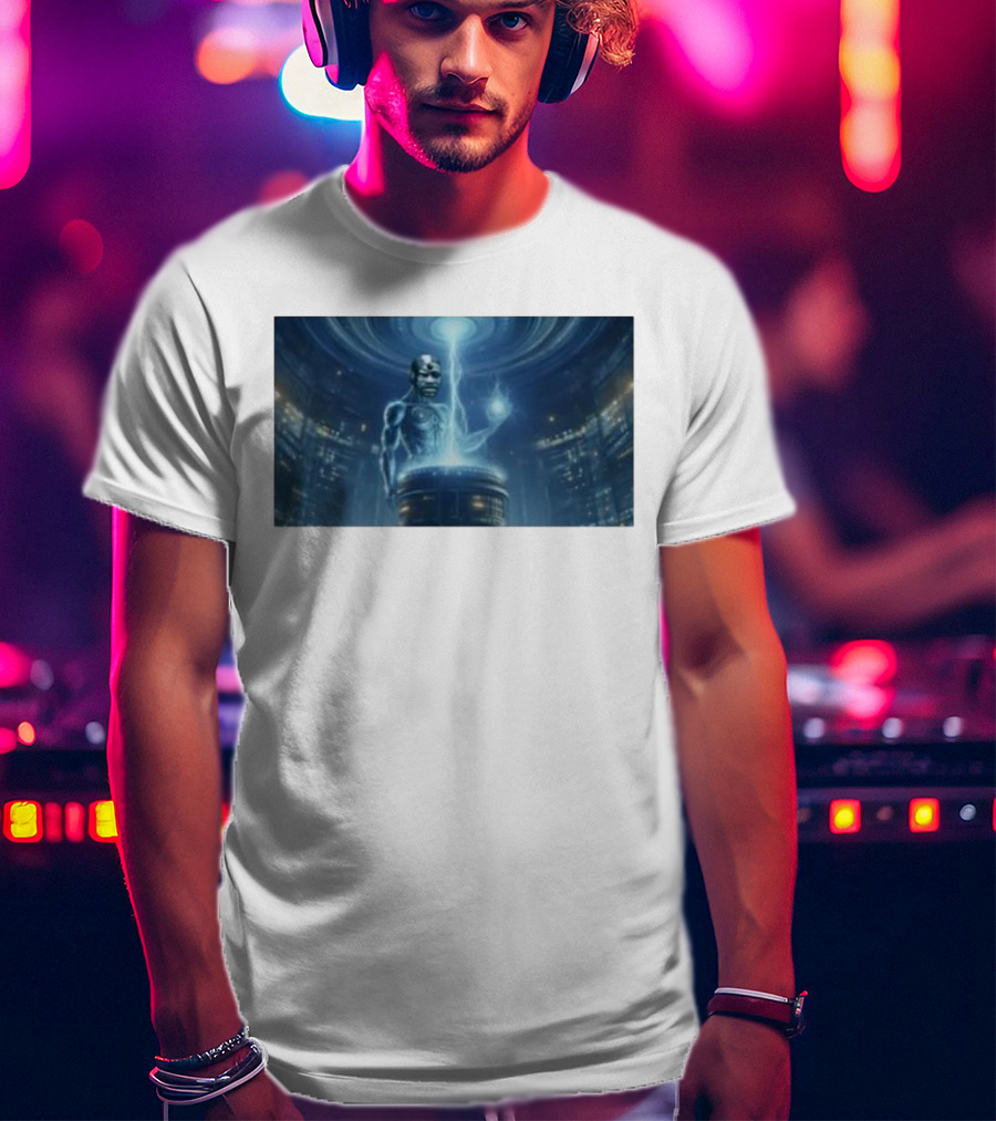0Xerrl George Droyd Reactor Cybernetic Energy Power Core T-Shirt