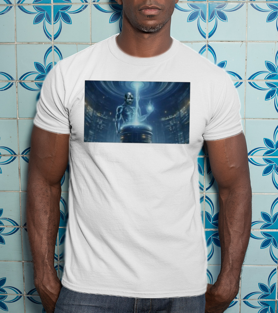 0Xerrl George Droyd Reactor Cybernetic Energy Power Core T-Shirt