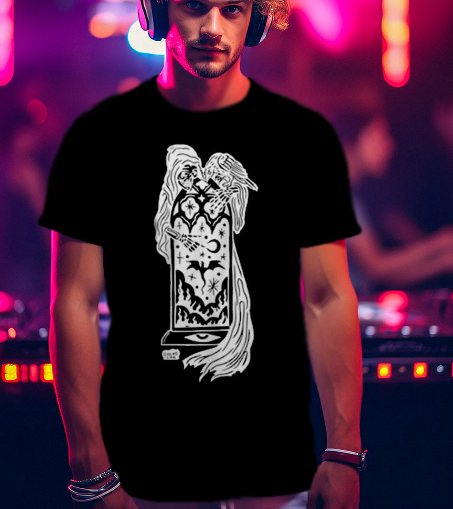 Chloe Lee Mystical Reaper Portal Night Sky Realm T-Shirt