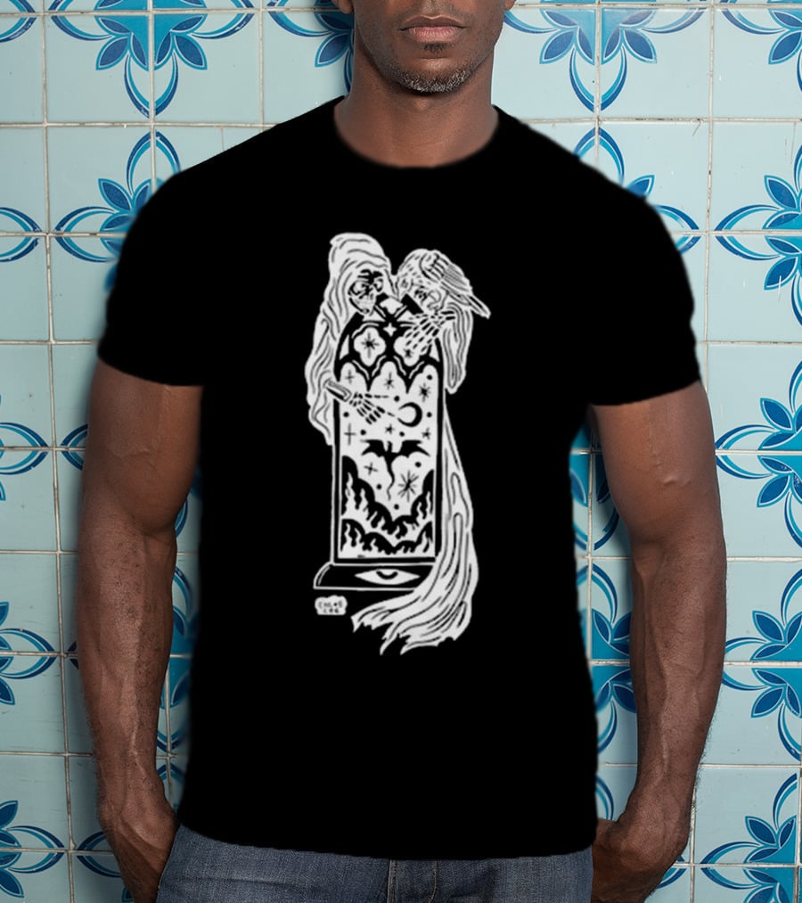 Chloe Lee Mystical Reaper Portal Night Sky Realm T-Shirt