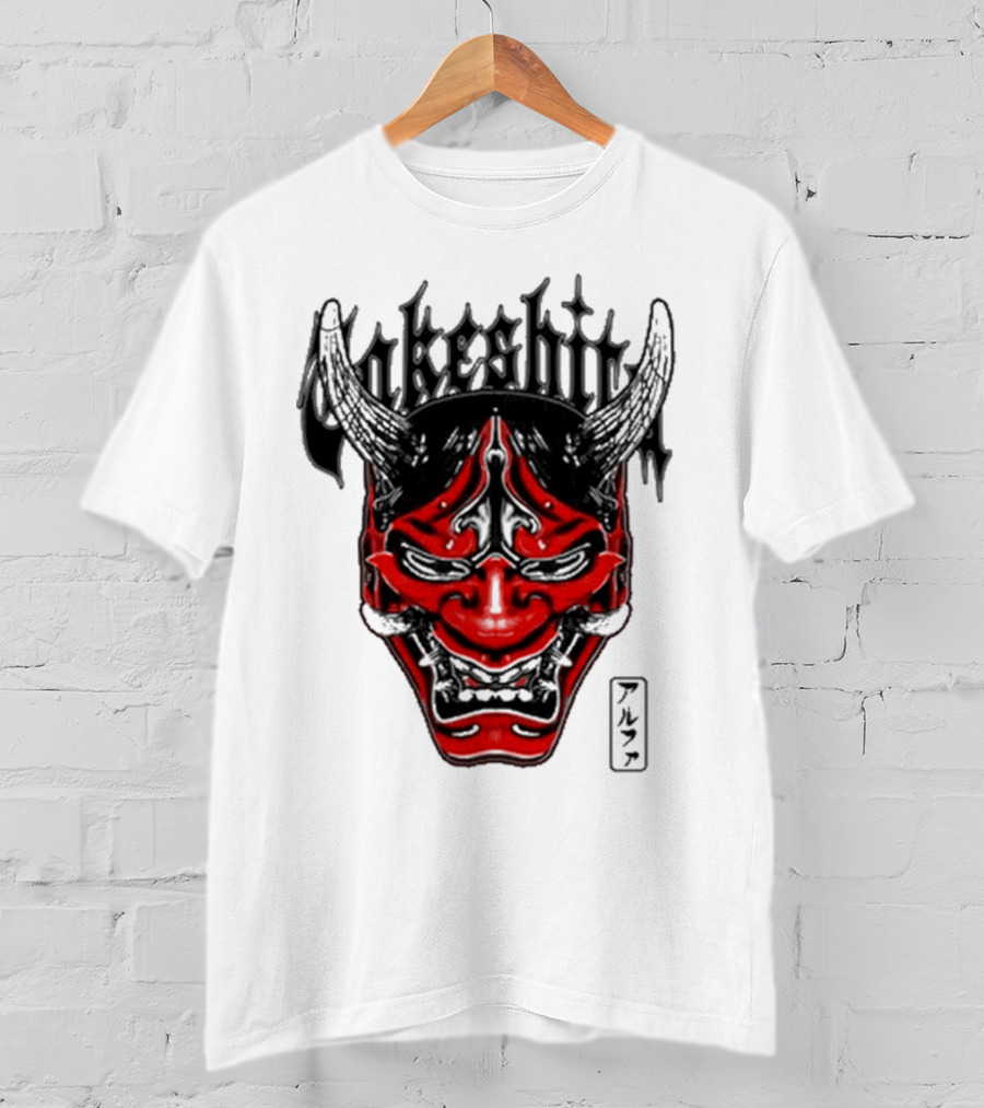Konosuke Takeshita Demon Mask Alpha Kanji Triblend T-Shirt