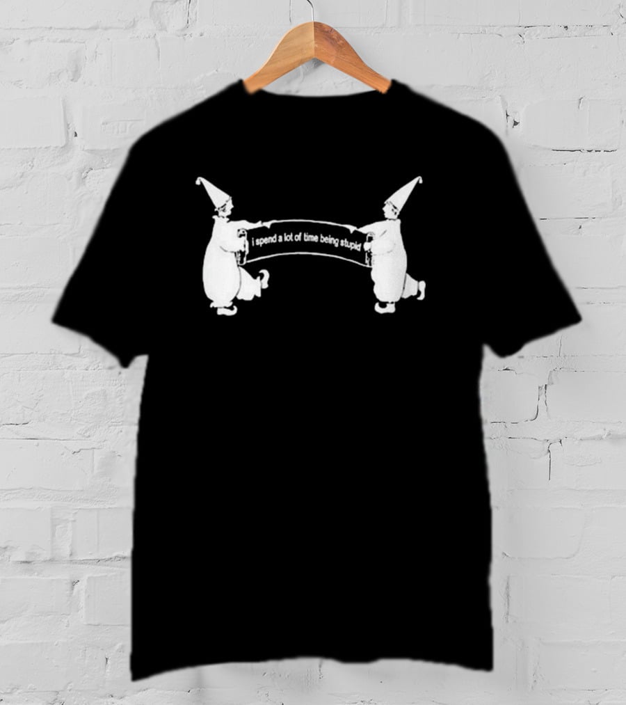 Dogecore I Spend A Lot Of Time Being Stupid Clown Aesthetic T-Shirt