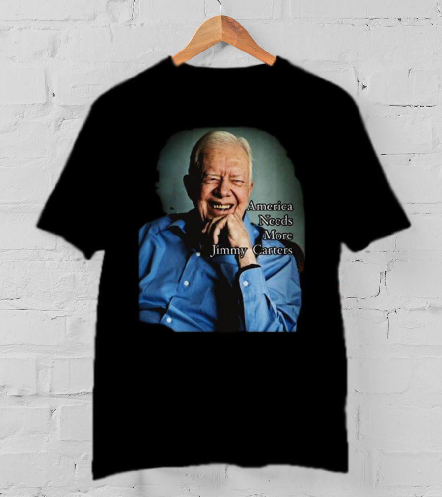 Norbert Leo Butz America Needs More Jimmy Carters Image With Smiling Elderly Man In Blue T-Shirt