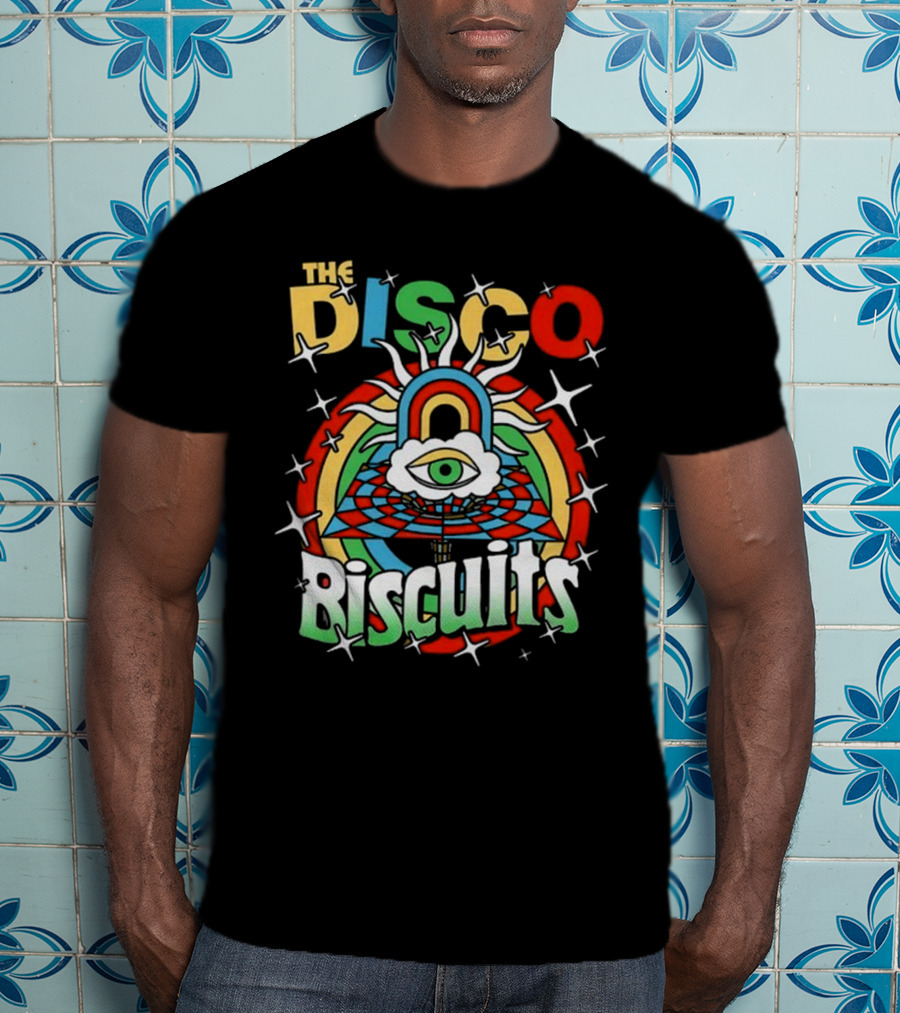 The Disco Biscuits Eye Pyramid Starburst NYE 2025 T-Shirt