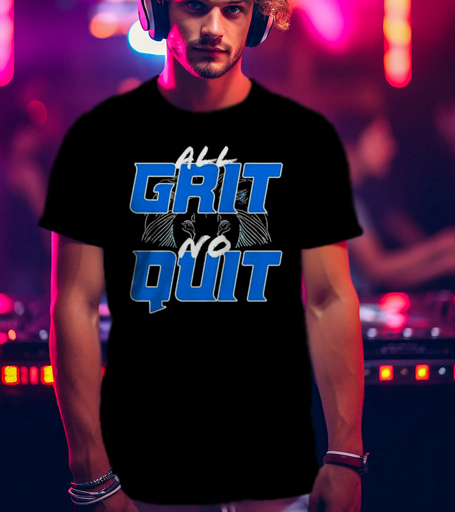 Detroit Lions Grit No Quit Football Determination T-Shirt
