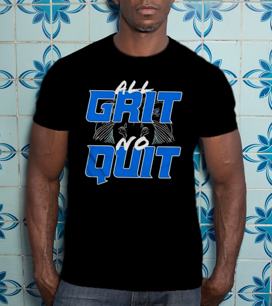 Detroit Lions Grit No Quit Football Determination T-Shirt