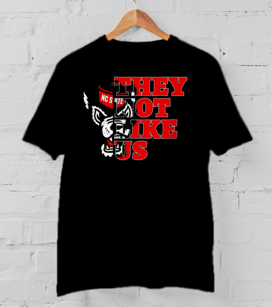 They Not Like Us NC State Wolfpack Football 2025 T-Shirt