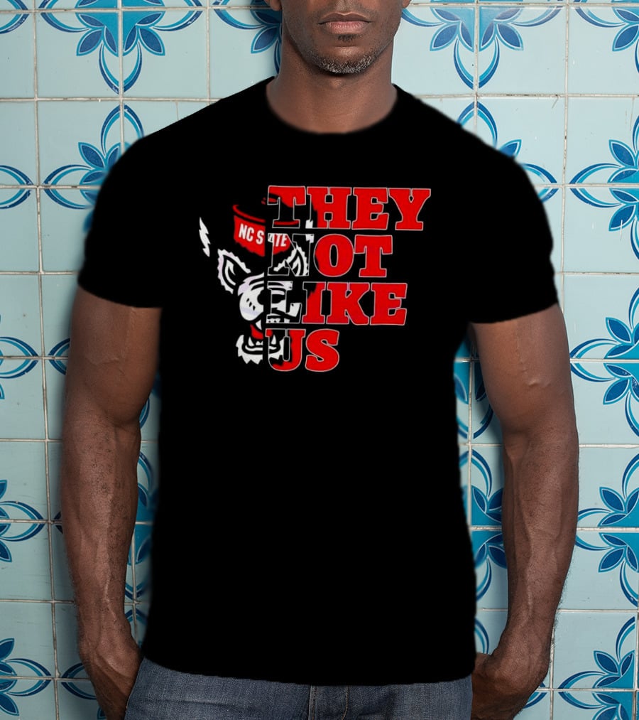 They Not Like Us NC State Wolfpack Football 2025 T-Shirt