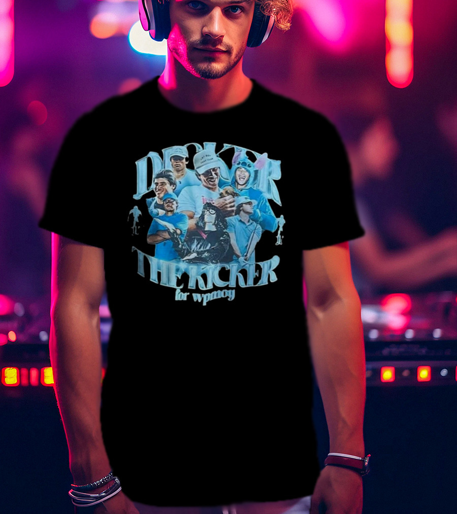 Dicker The Kicker For Wpmoy Featuring Justin Herbert Chargers T-Shirt