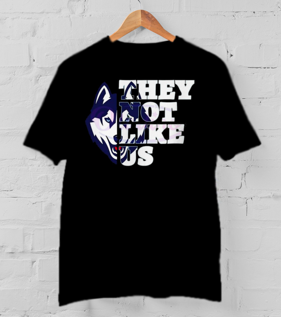 UConn Huskies They Not Like Us College Football 2025 T-Shirt
