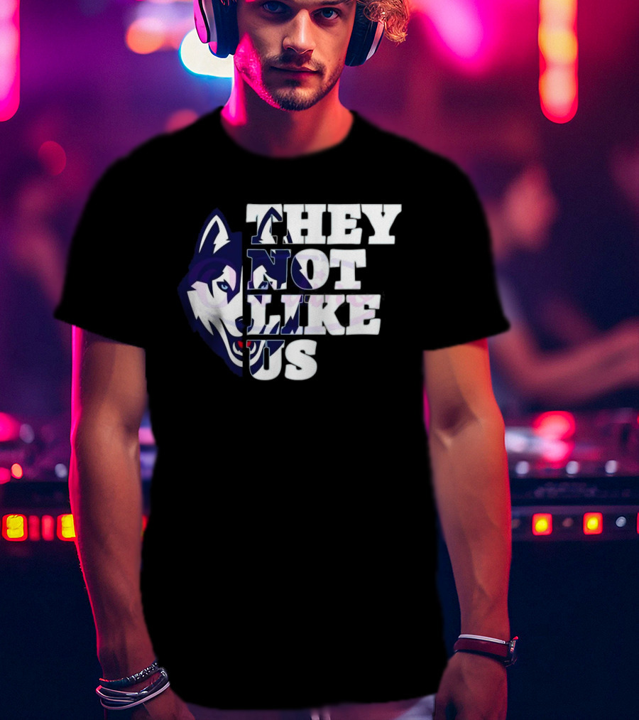 UConn Huskies They Not Like Us College Football 2025 T-Shirt