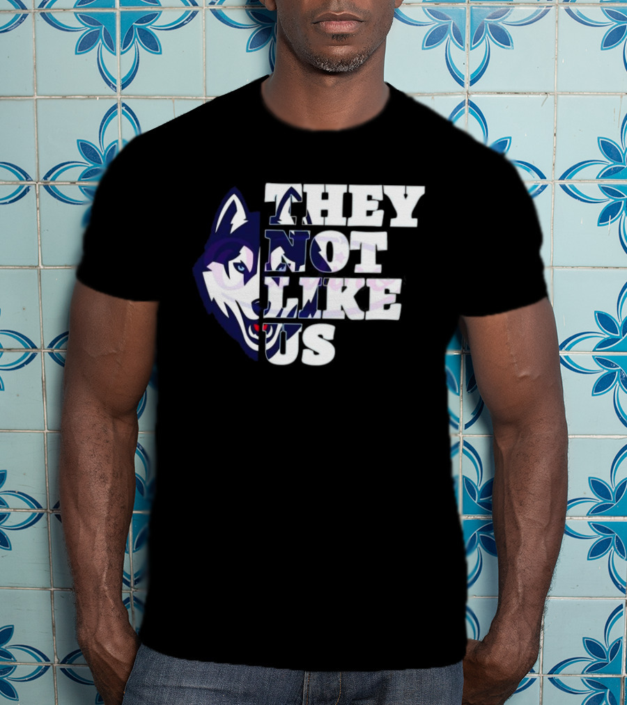 UConn Huskies They Not Like Us College Football 2025 T-Shirt