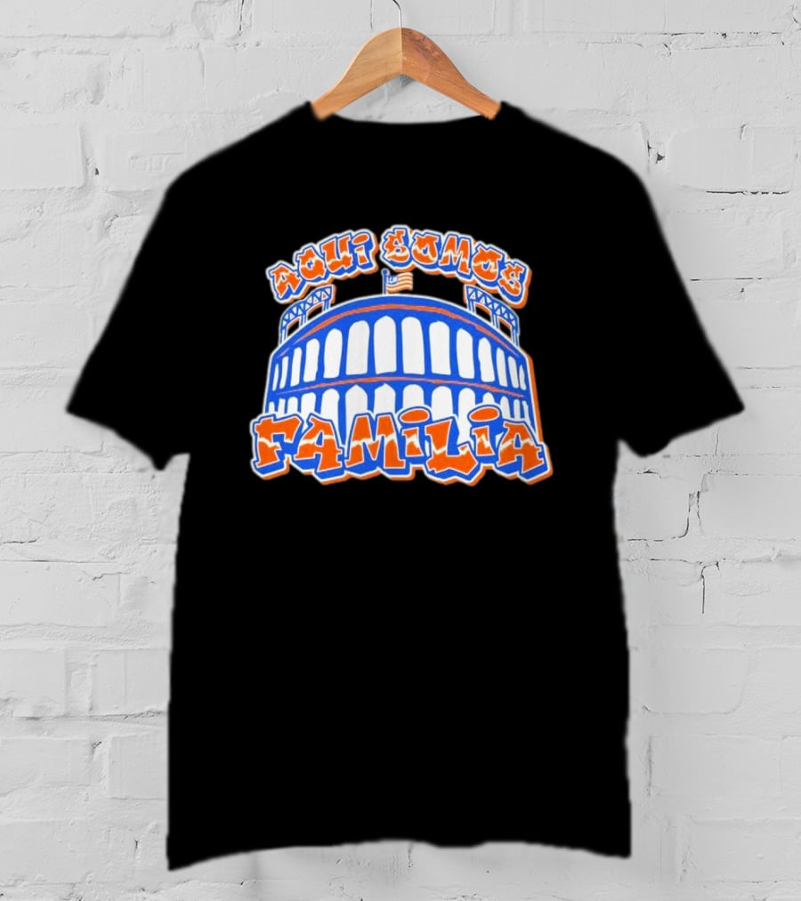 Aqui Somos Familia Citifield New York Mets T-Shirt
