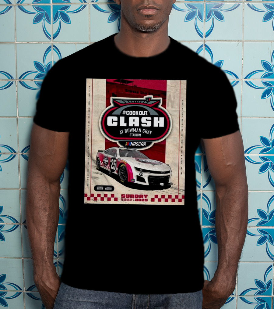 Cook Out Clash NASCAR February 2 2025 Bowman Gray Stadium Winston-Salem North Carolina T-Shirt