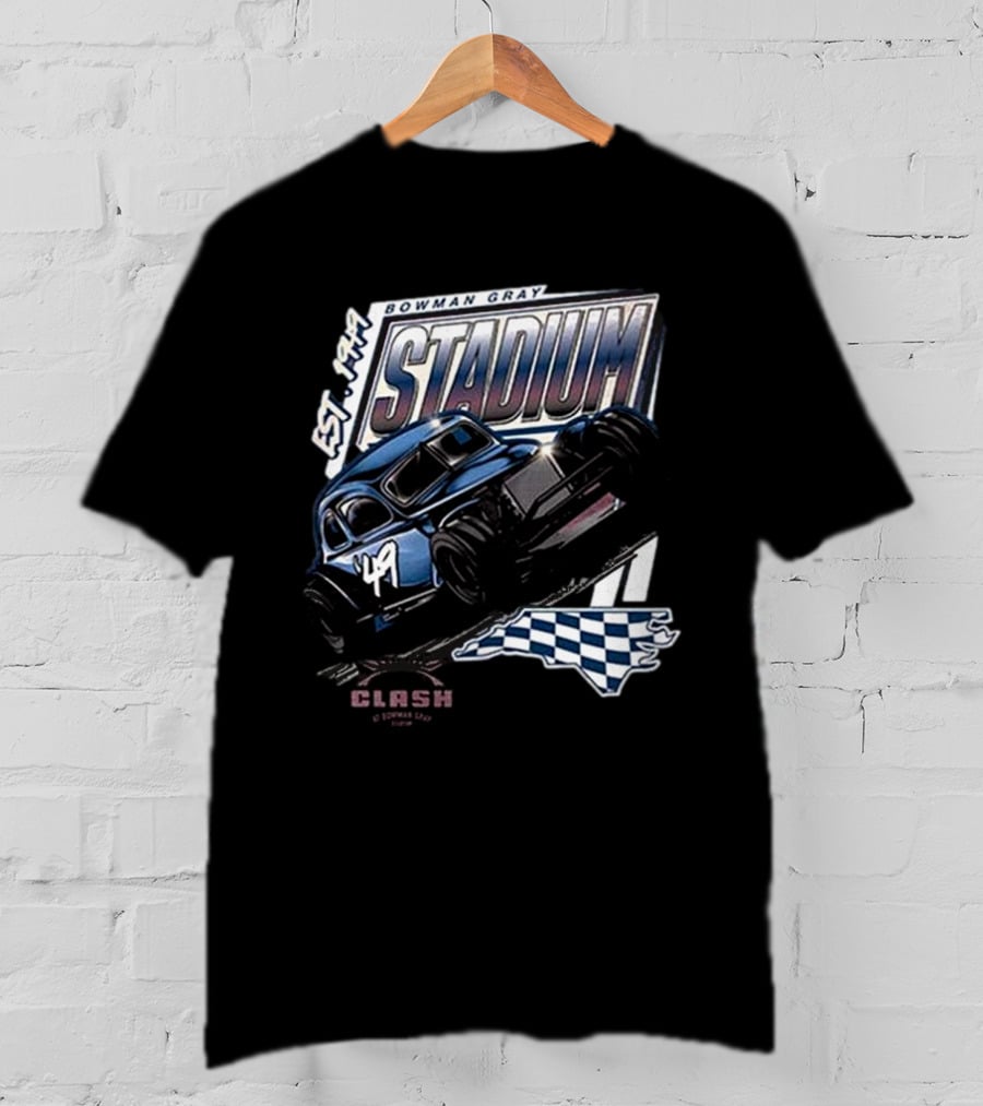 Bowman Gray Stadium Vintage Car EST 1949 Cook Out Clash Racing T-Shirt