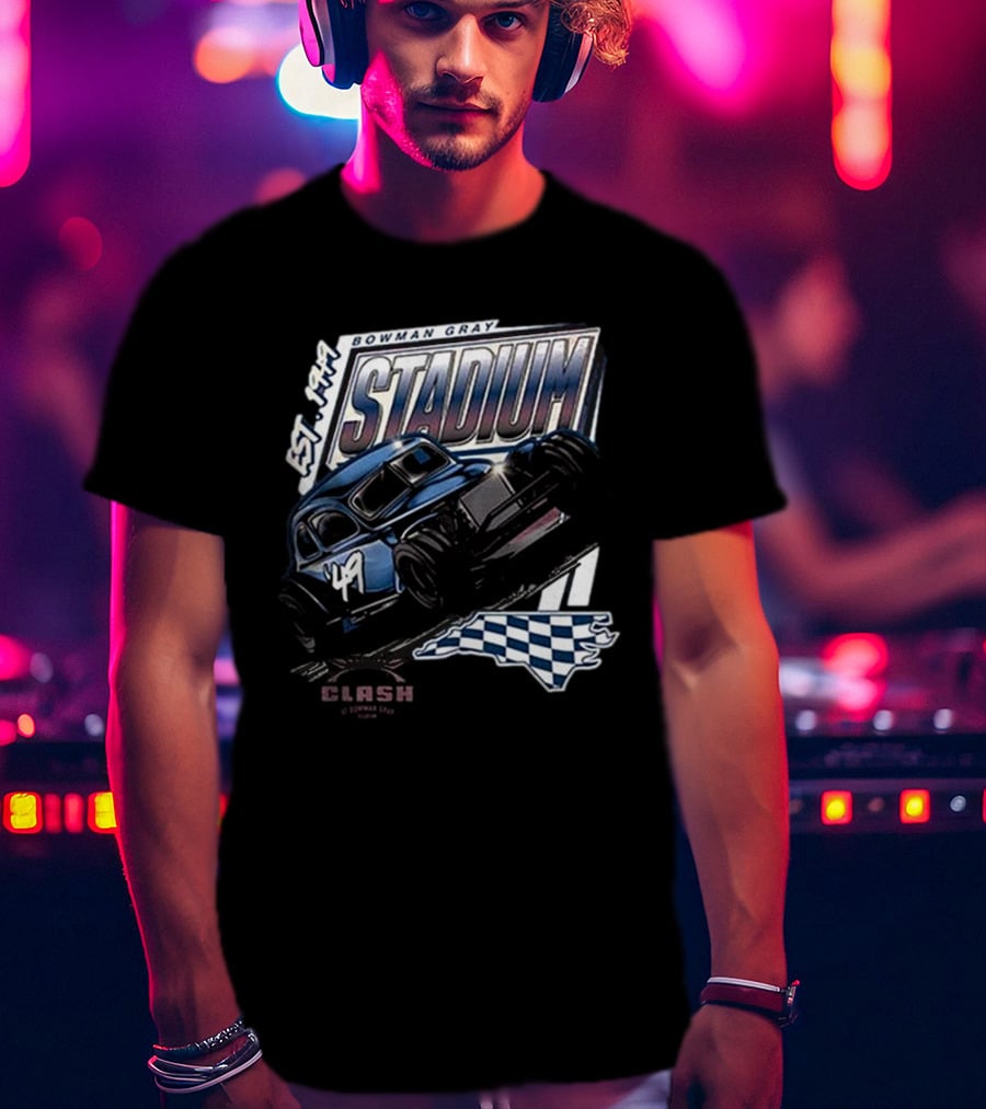 Bowman Gray Stadium Vintage Car EST 1949 Cook Out Clash Racing T-Shirt