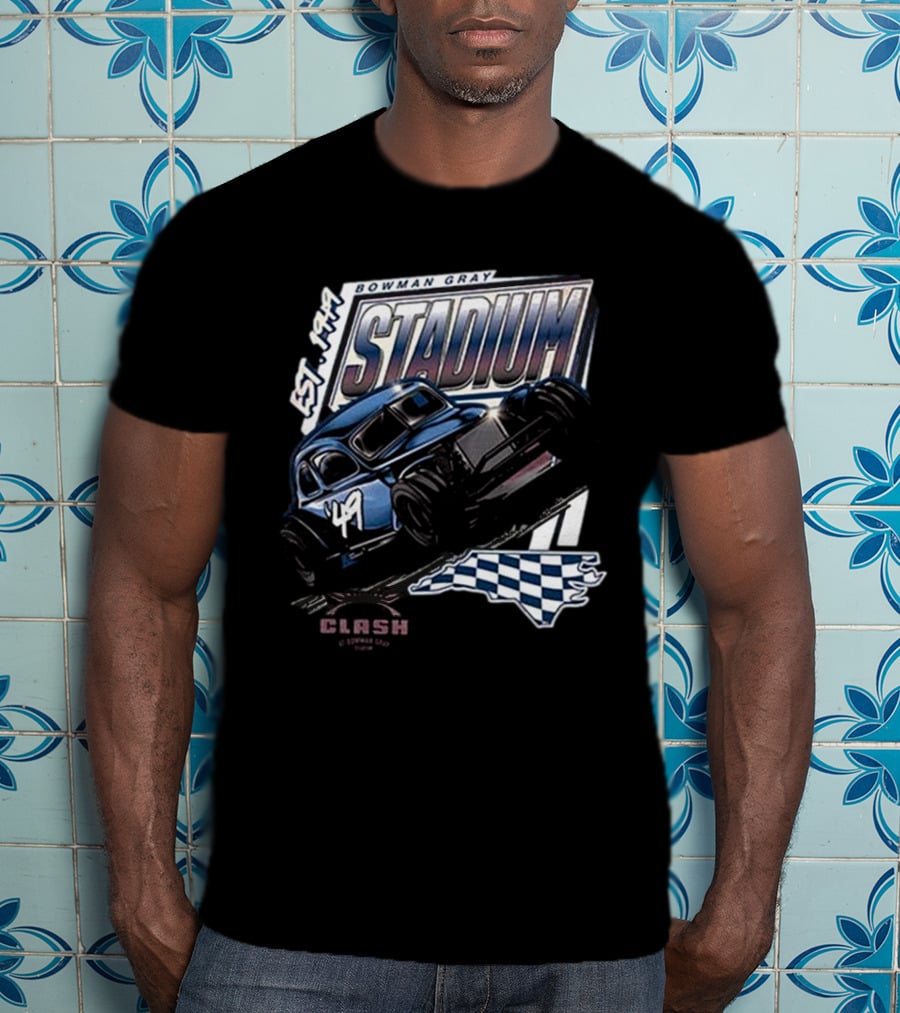 Bowman Gray Stadium Vintage Car EST 1949 Cook Out Clash Racing T-Shirt