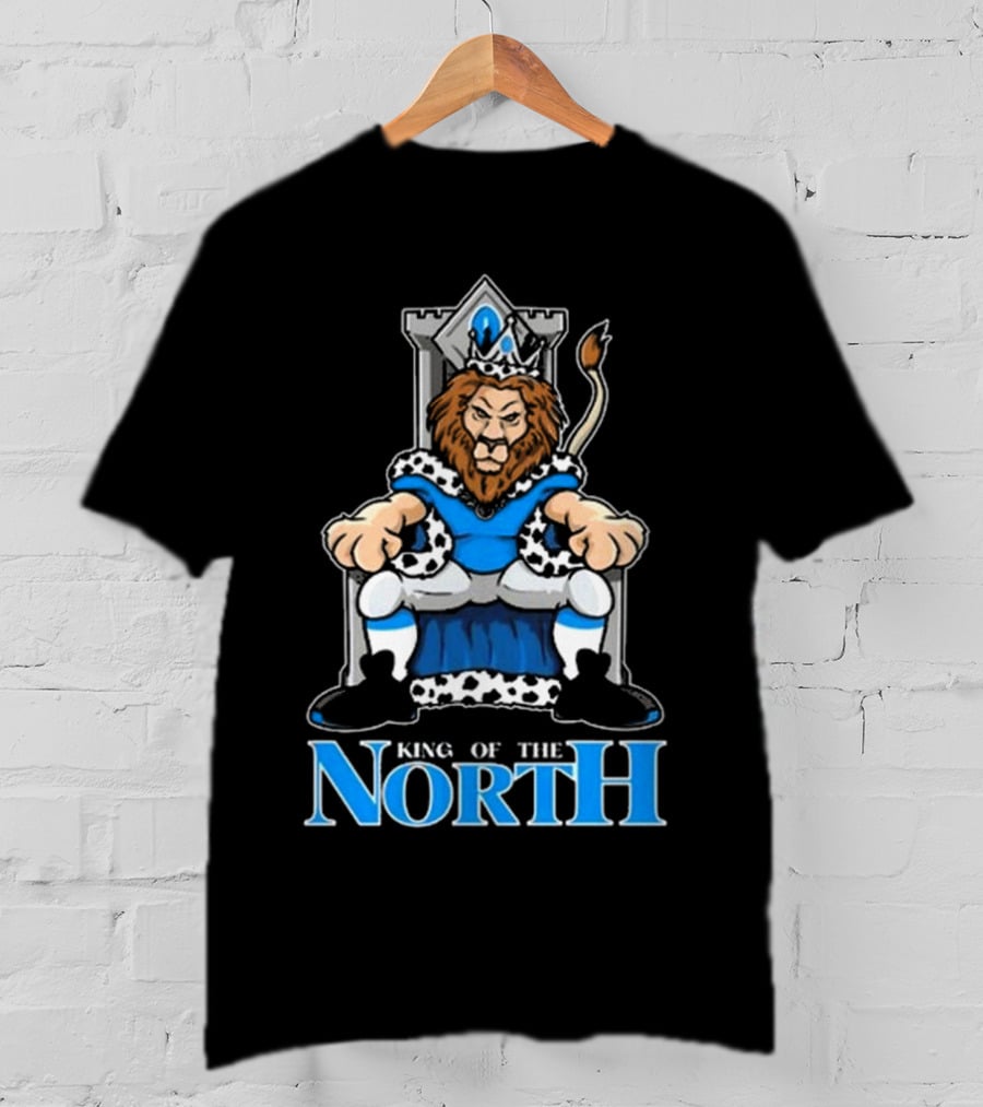 Detroit Lions King Of The North 2025 Lions Throne T-Shirt