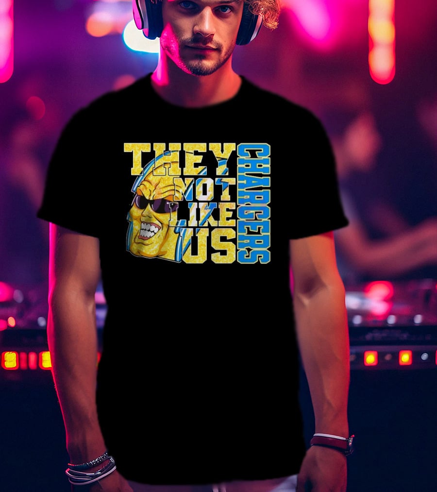 Los Angeles Chargers Glitter They Not Like Us 2025 T-Shirt