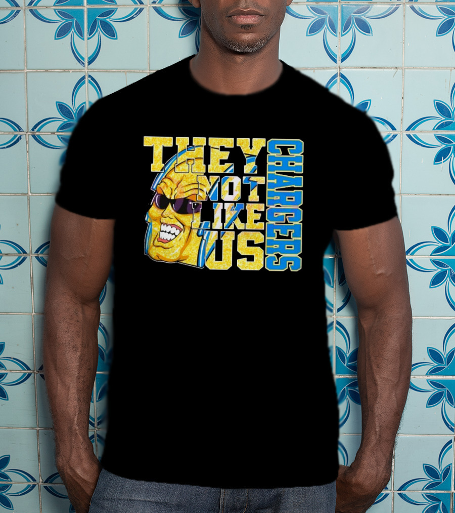 Los Angeles Chargers Glitter They Not Like Us 2025 T-Shirt