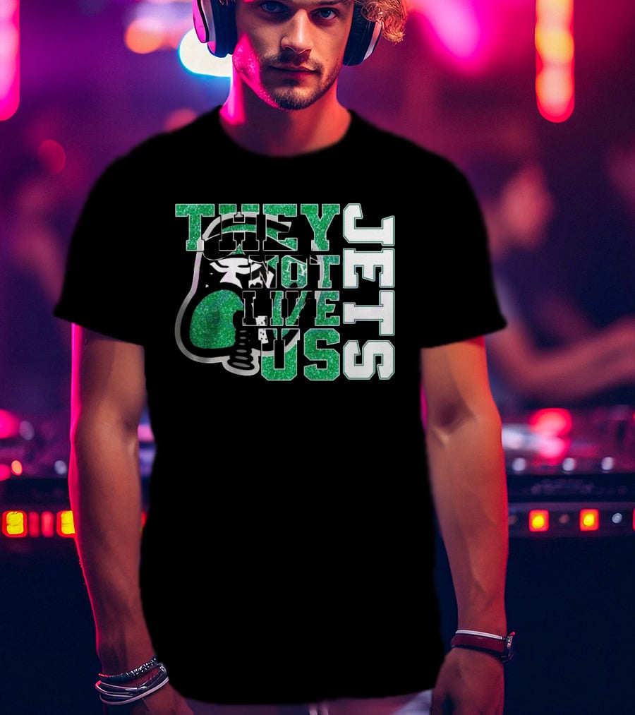 They Not Like Us Glitter New York Jets 2025 T-Shirt