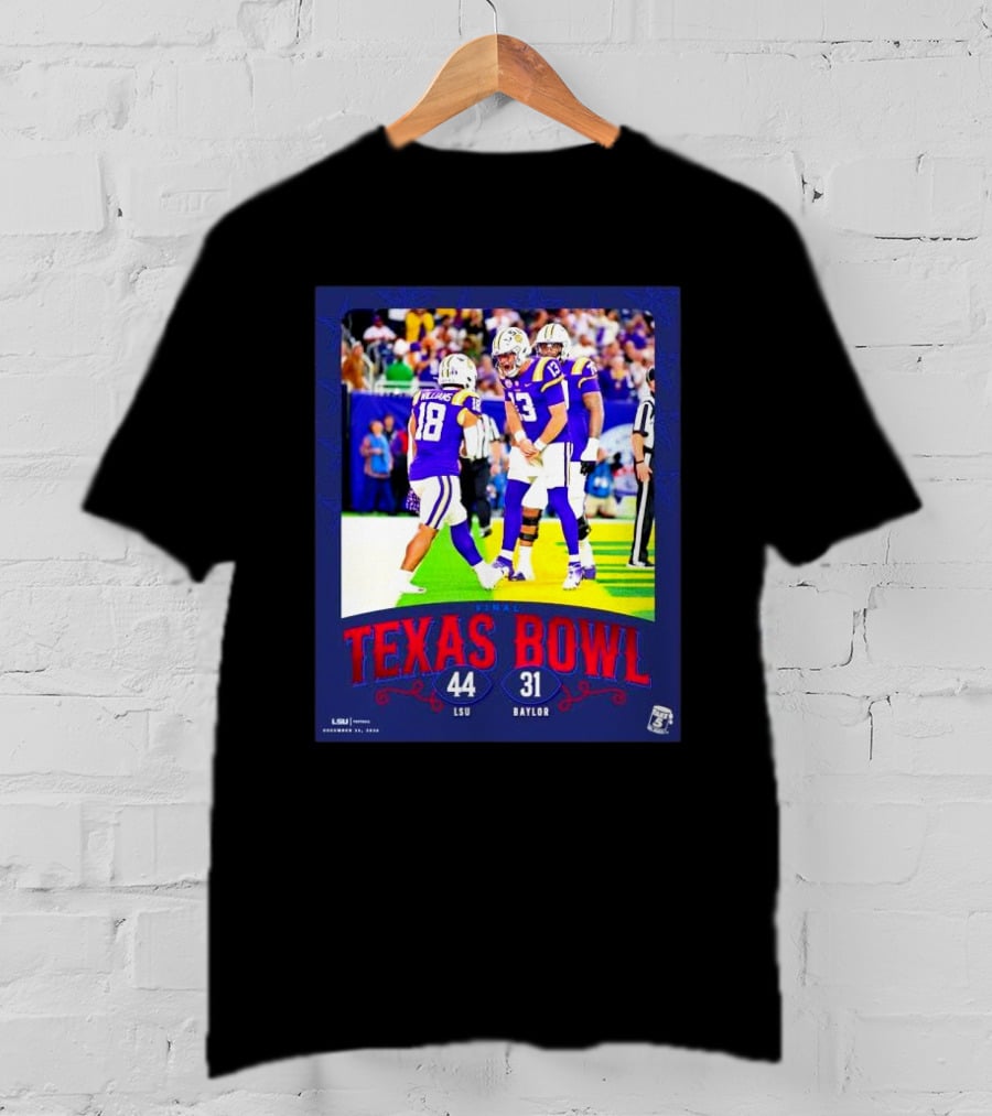 Texas Bowl LSU Tigers 44-31 Victory Over Baylor December 12, 2026 T-Shirt