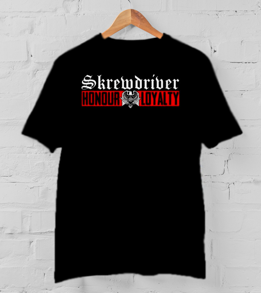 Skrewdriver Honour Loyalty Eagle Emblem T-Shirt