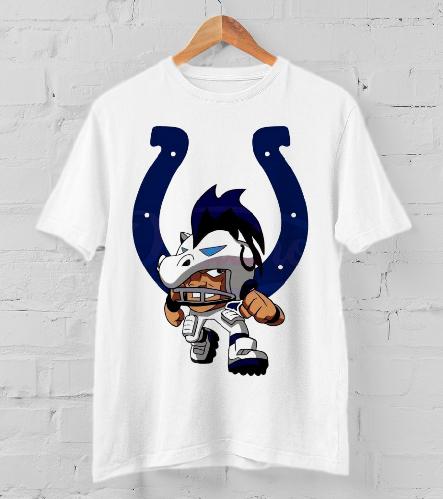 Indianapolis Colts Rush Zone NFL Character 2025 T-Shirt