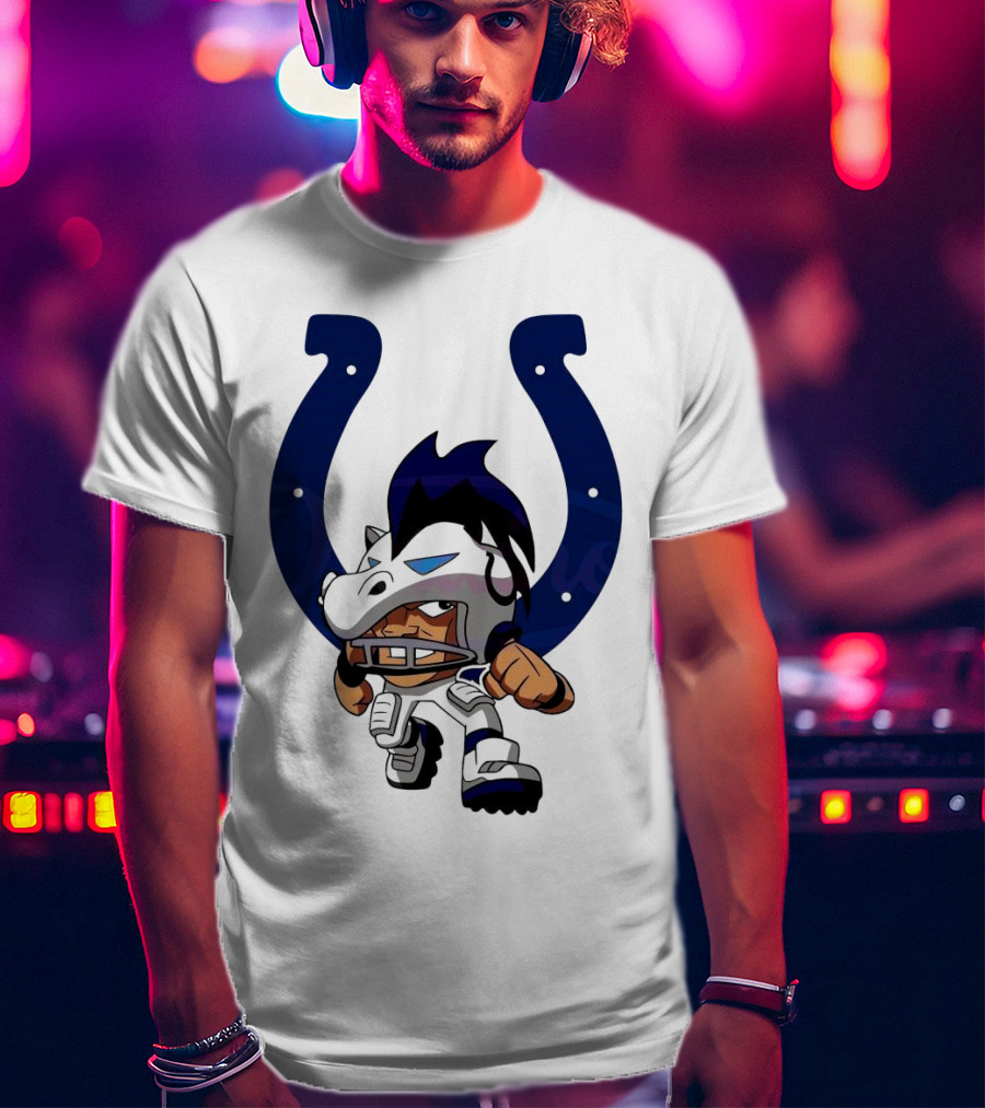Indianapolis Colts Rush Zone NFL Character 2025 T-Shirt