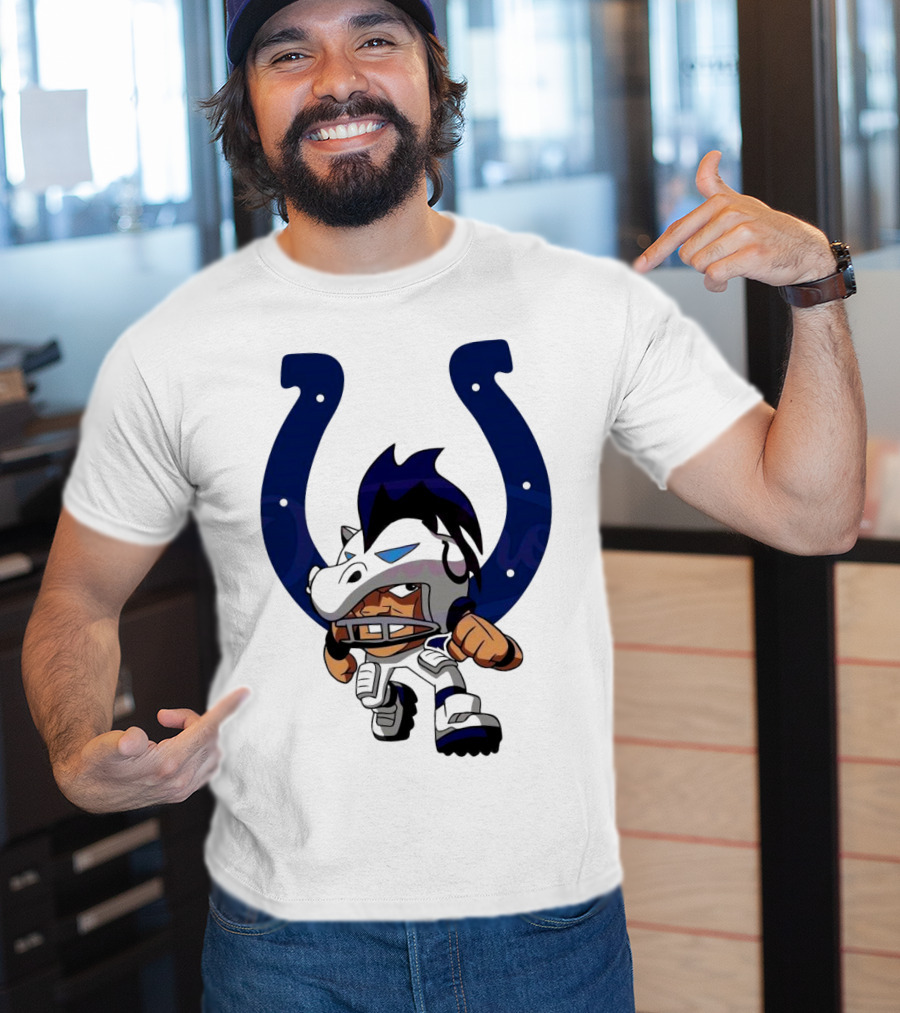 Indianapolis Colts Rush Zone NFL Character 2025 T-Shirt