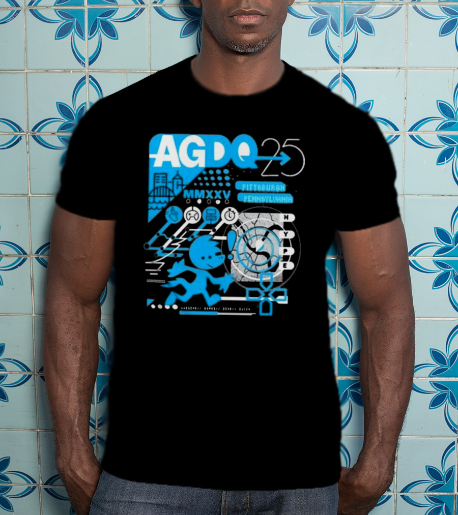 AGDQ 25 Pittsburgh Pennsylvania MMXXV Hype Speed Run Event T-Shirt