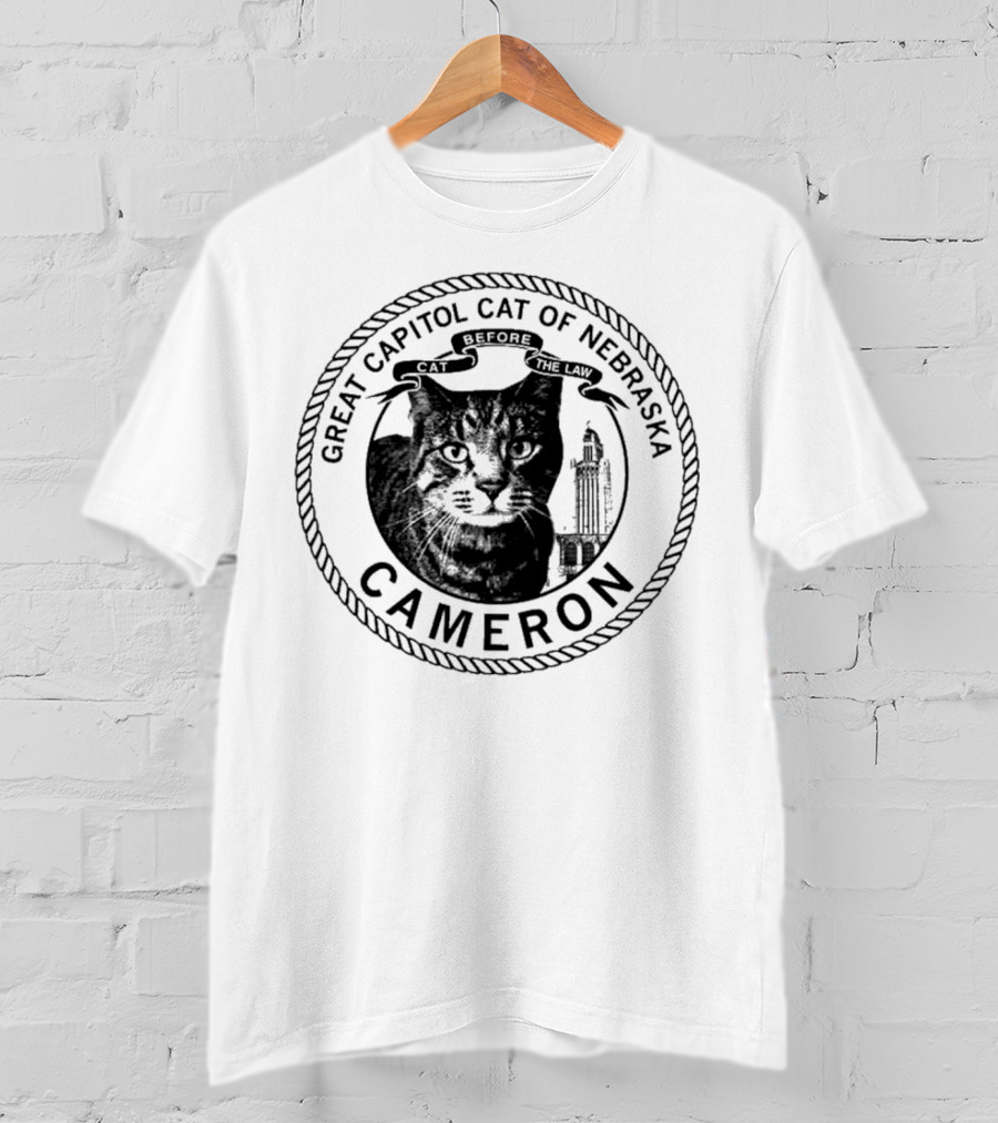 Cameron Great Capitol Cat Before The Law Of Nebraska T-Shirt