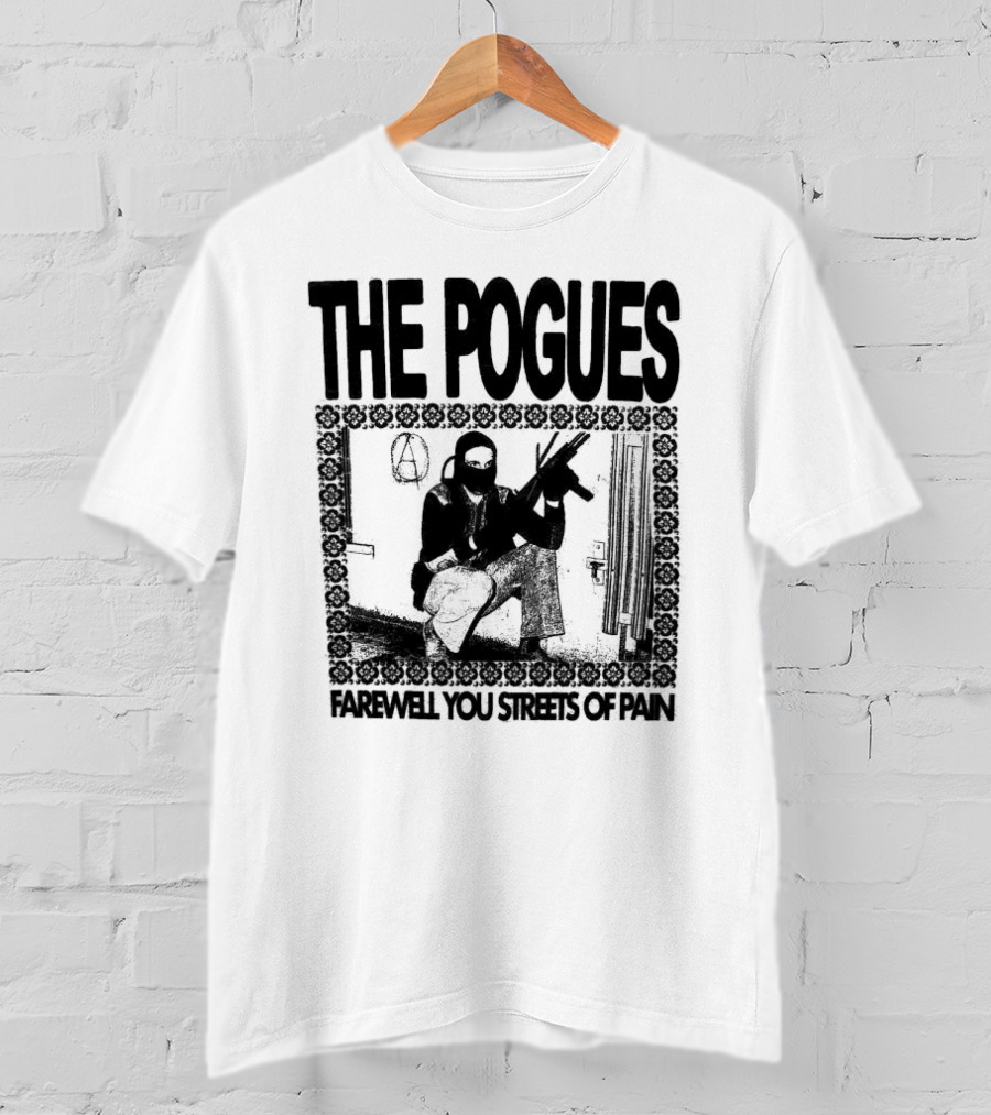 The Pogues Farewell You Streets Of Pain Copycat Video Press Merch T-Shirt