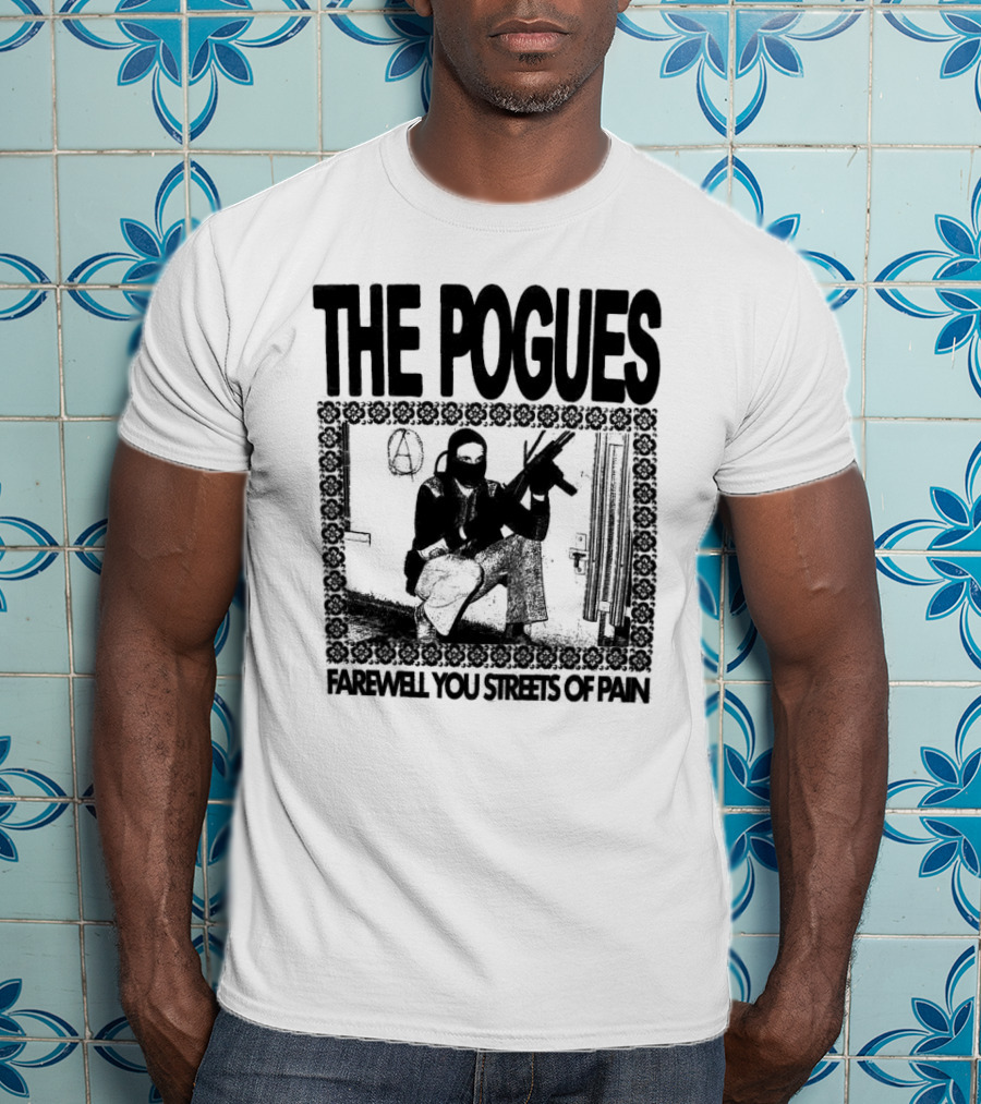 The Pogues Farewell You Streets Of Pain Copycat Video Press Merch T-Shirt