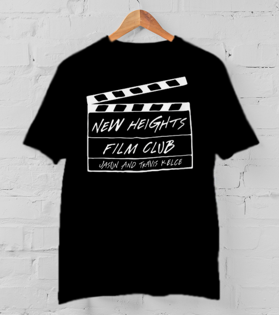New Heights Film Club Jason And Travis Kelce Clapperboard T-Shirt