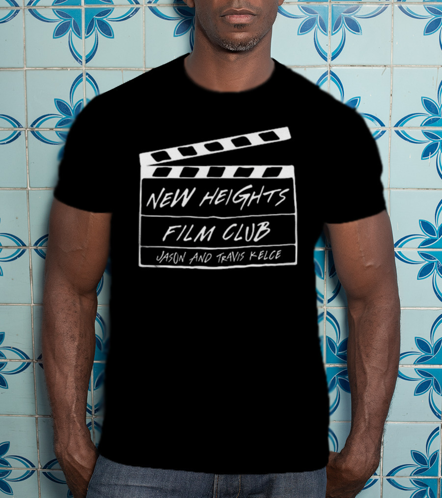 New Heights Film Club Jason And Travis Kelce Clapperboard T-Shirt
