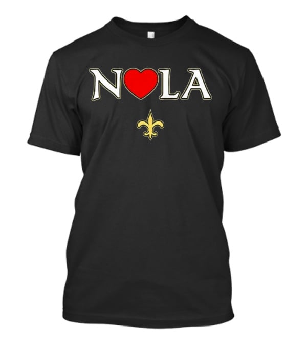 NOLA Heart Fleur De Lis New Orleans 2025 T-Shirt