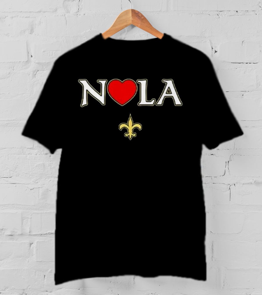 NOLA Heart Fleur De Lis New Orleans 2025 T-Shirt