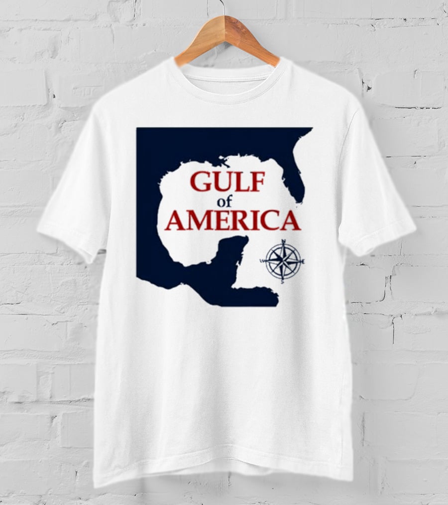 Gulf Of America Map Mark Kaye Compass T-Shirt