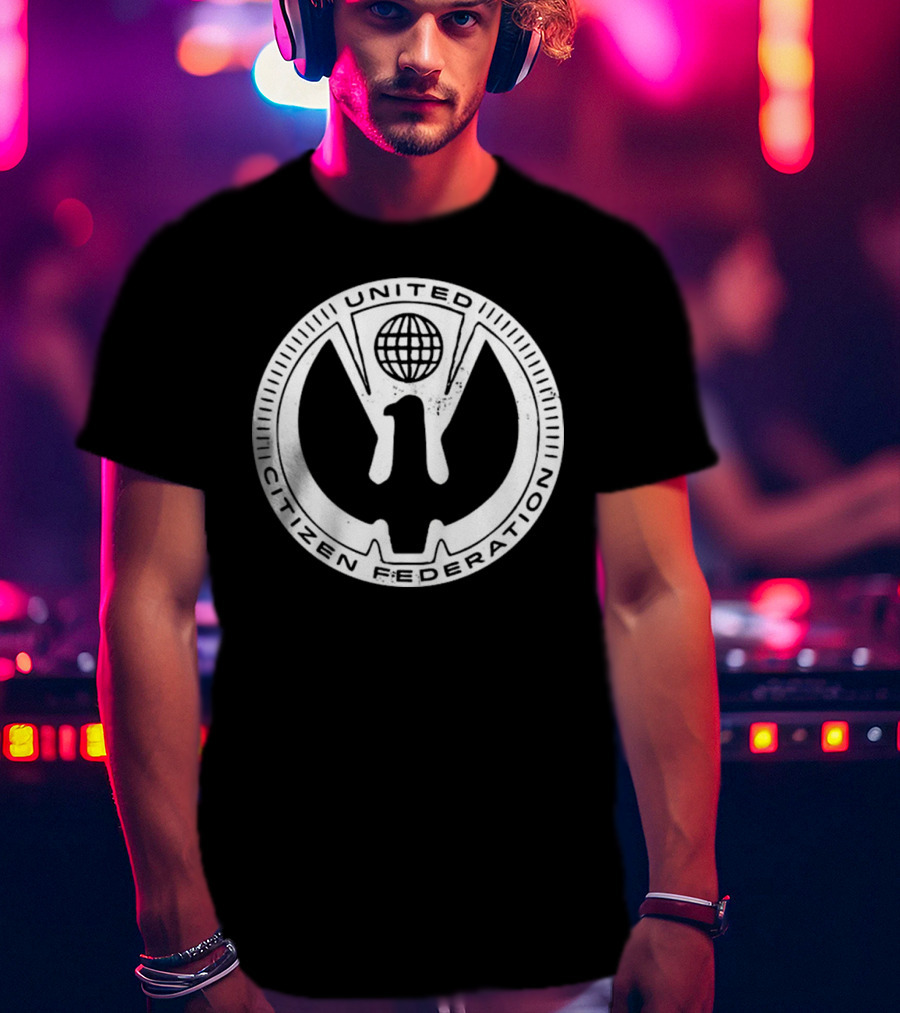 United Citizen Federation Starship Troopers Symbol Emblem T-Shirt