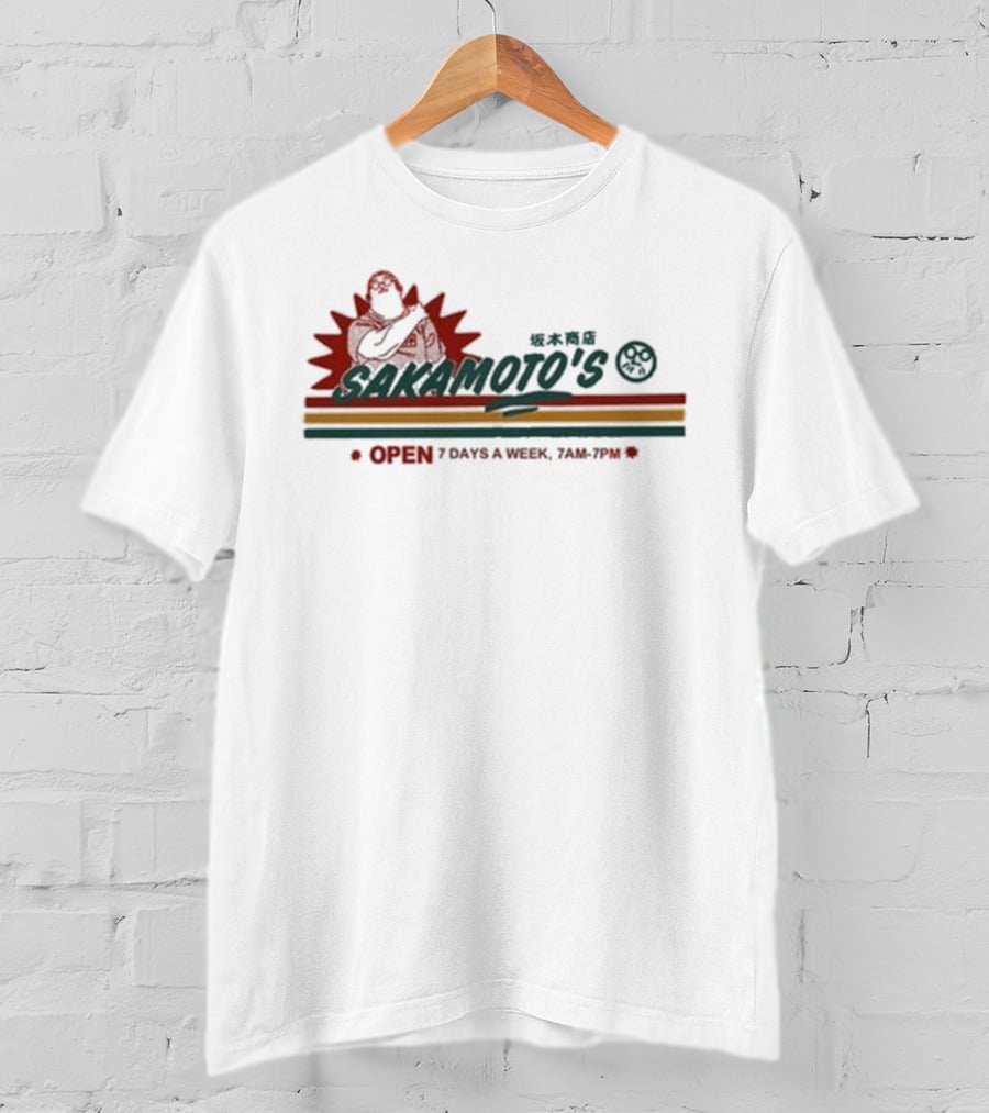 Sakamoto's Open 7 Days A Week Sheeeeshiba 7AM-7PM T-Shirt