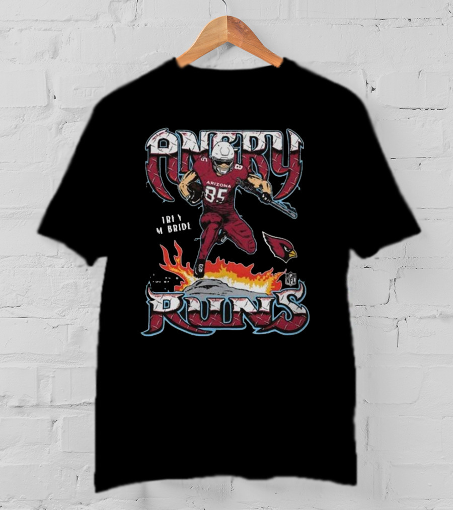 Trey McBride Arizona Angry Runs Cardinals NFL T-Shirt