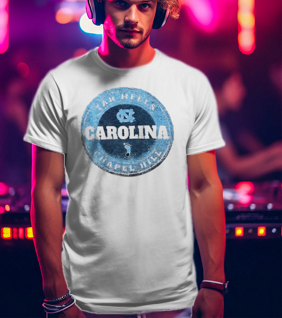 Tar Heels Chapel Hill Carolina NC Round Splatter T-Shirt