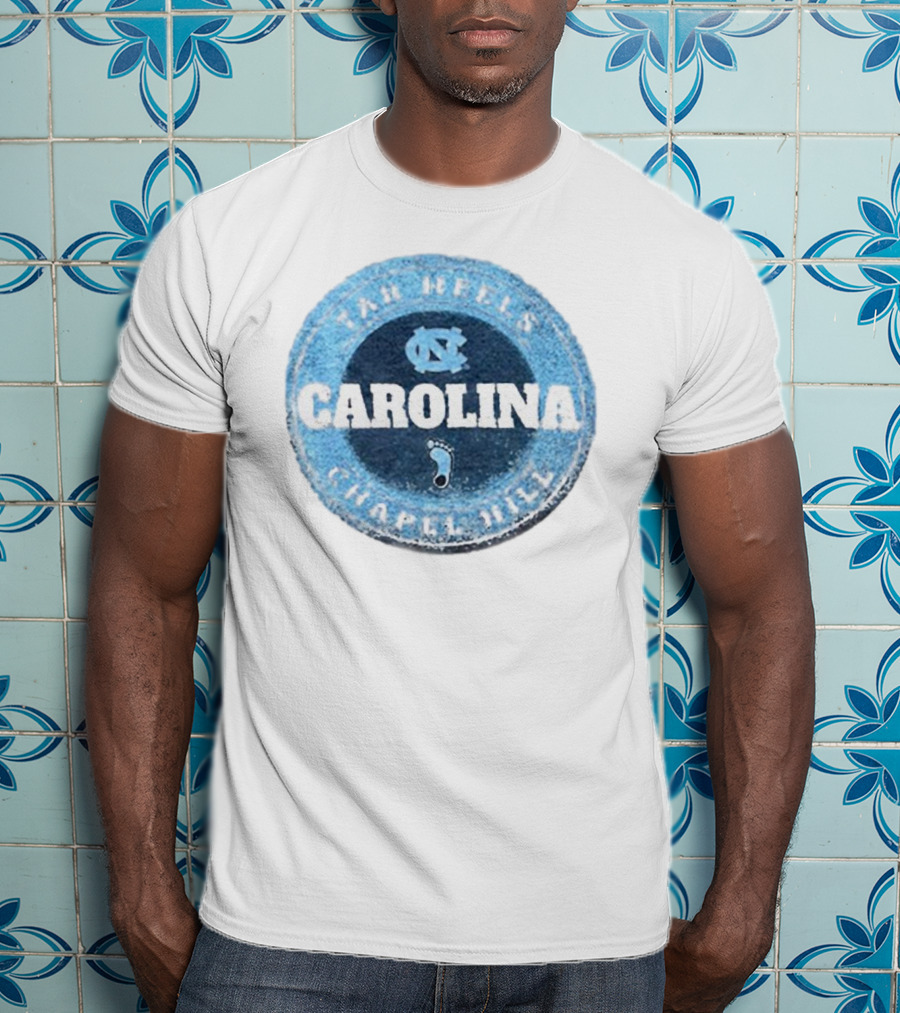 Tar Heels Chapel Hill Carolina NC Round Splatter T-Shirt