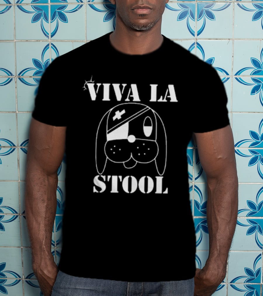 Viva La Stool Pirate Dog T-Shirt