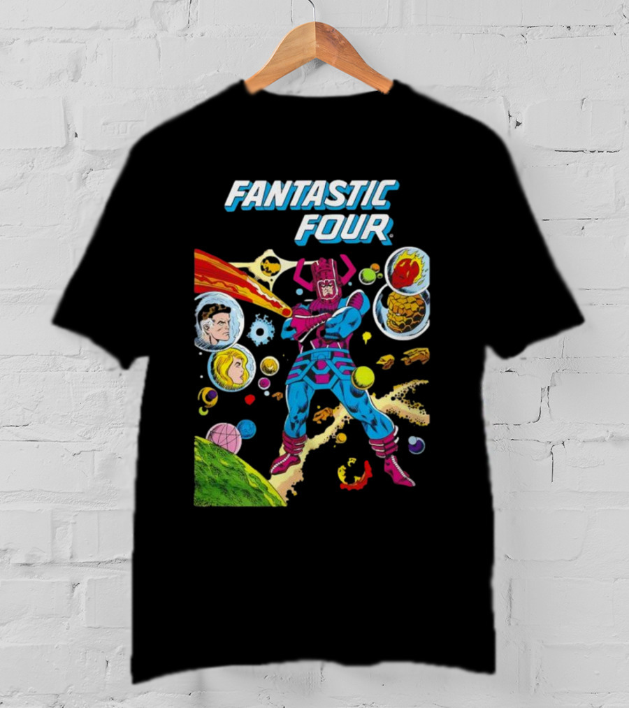 Fantastic Four Galactus Cosmic Adventure Comic T-Shirt